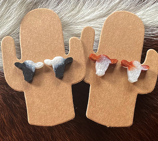 Calf Head Stud Earrings