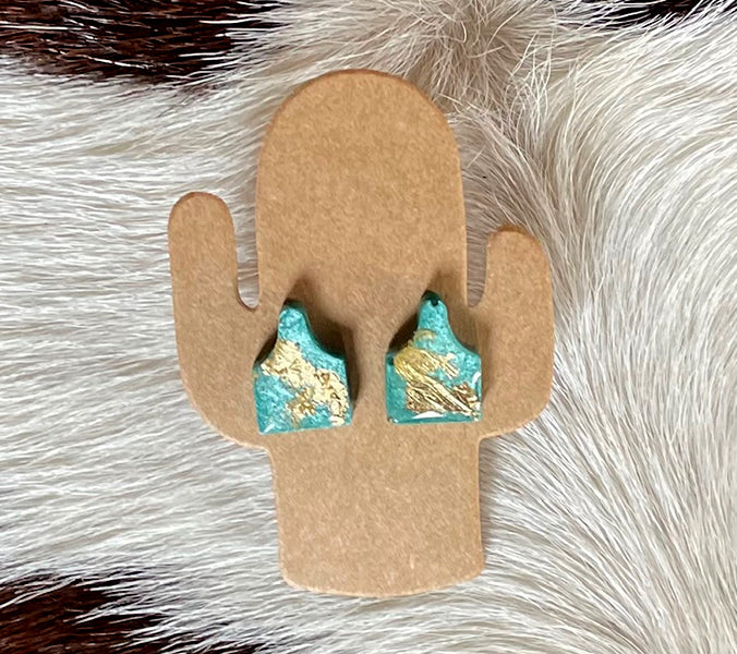Ear Tag Stud Earrings