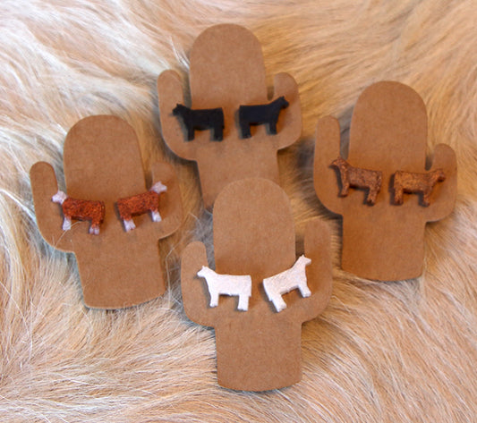 Show Steer Earrings