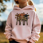 Floral Calf Trio Youth Hoodie