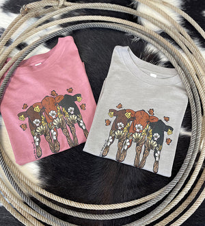 Floral Calf Trio Toddler Tee