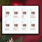 Sassy Christmas Cows Gift Tags