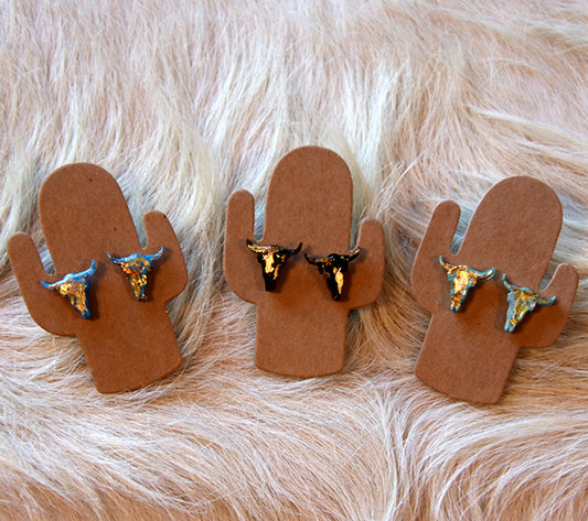 Longhorn earrings