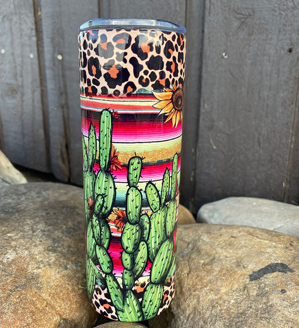 Serape Cactus Aluminum Tumbler 20oz – Top Hand Brand